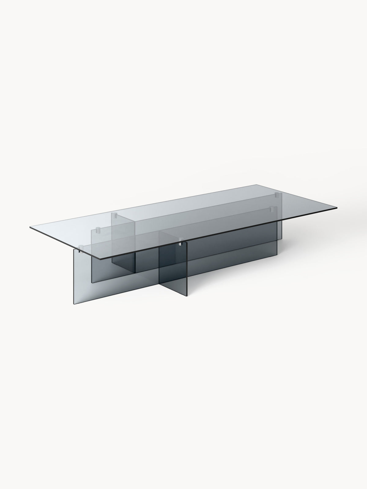 Warehamy Anouk Large Glass Coffee Table (W 160 cm)