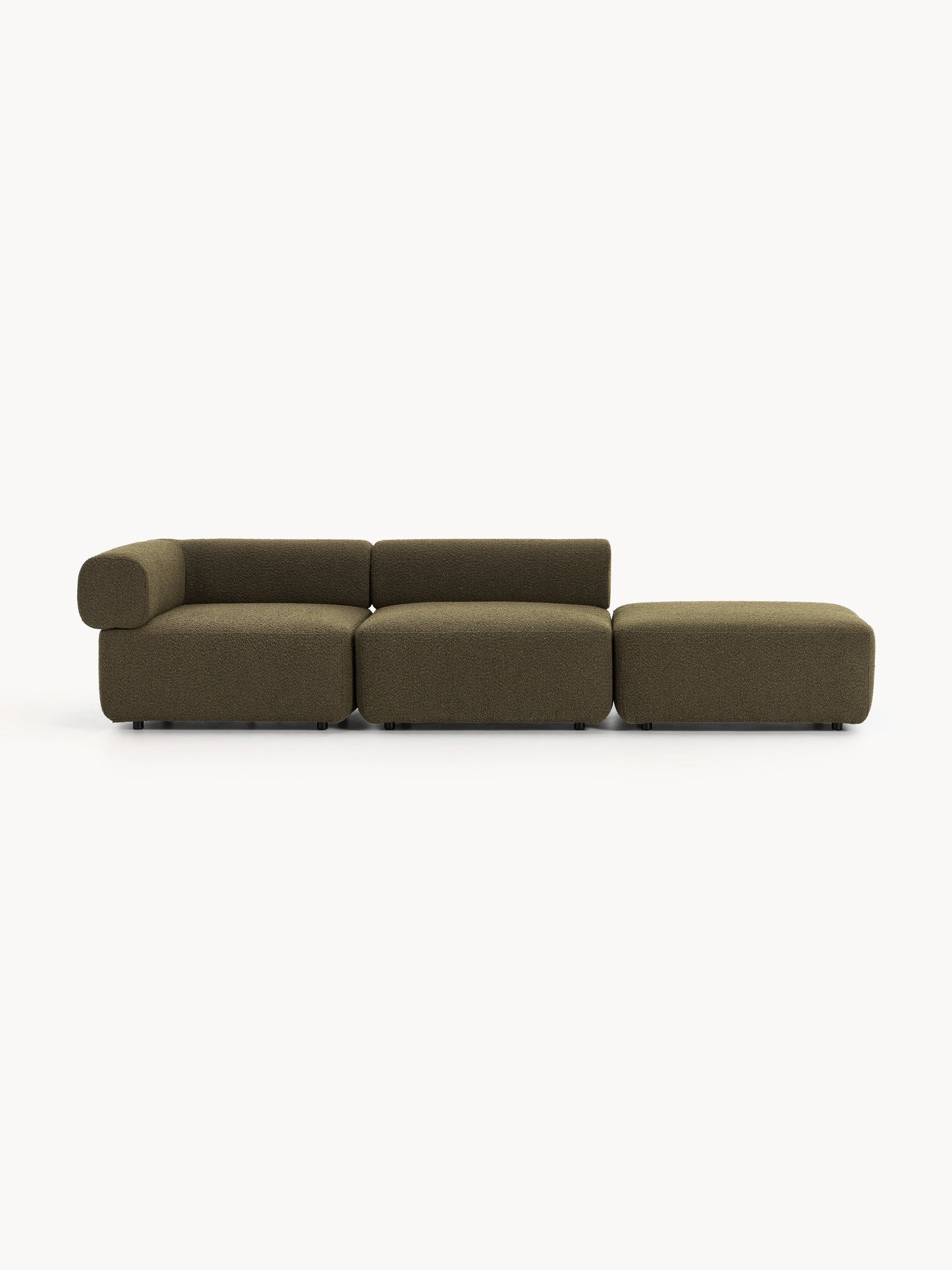 Warehamy Anton Bouclé Modular Ottoman