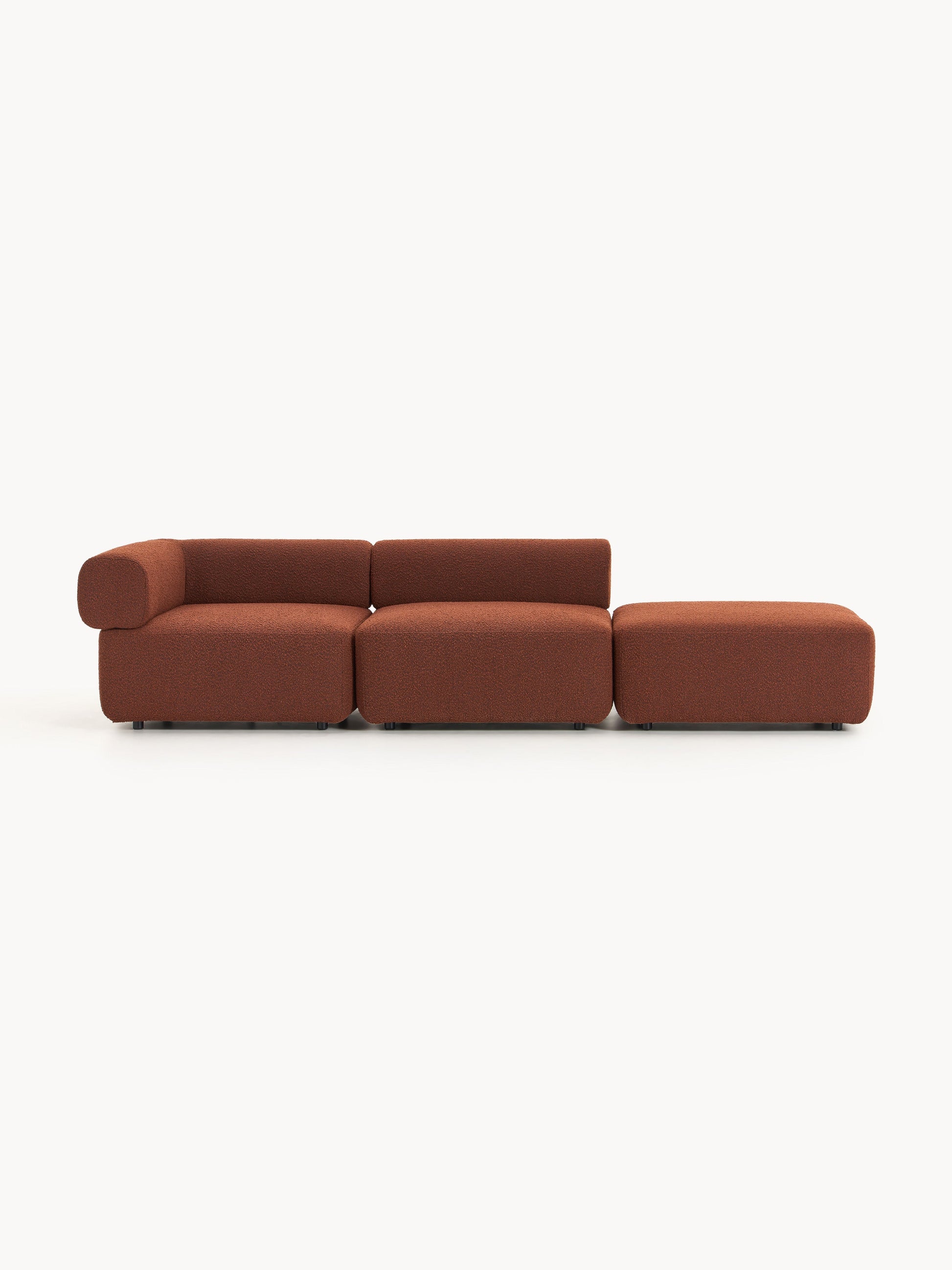 Warehamy Anton Bouclé Modular Ottoman