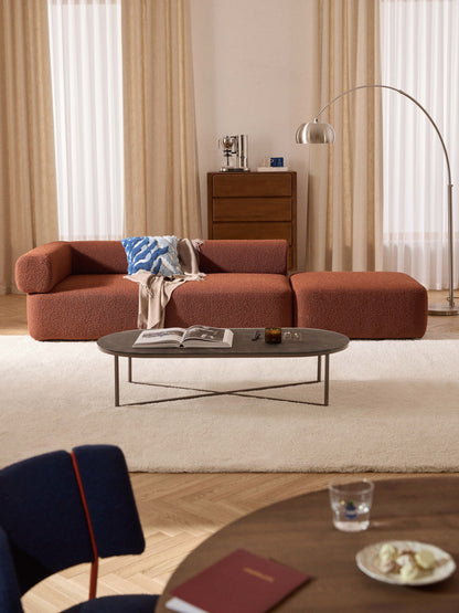 Warehamy Anton Bouclé Modular Ottoman