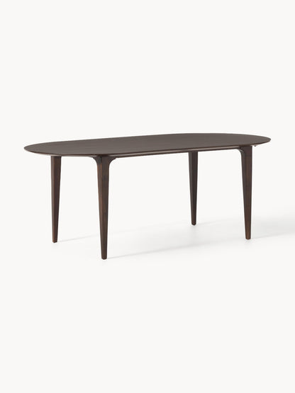 Warehamy Archie Mango Wood Oval Dining Table, 200 x 100 cm
