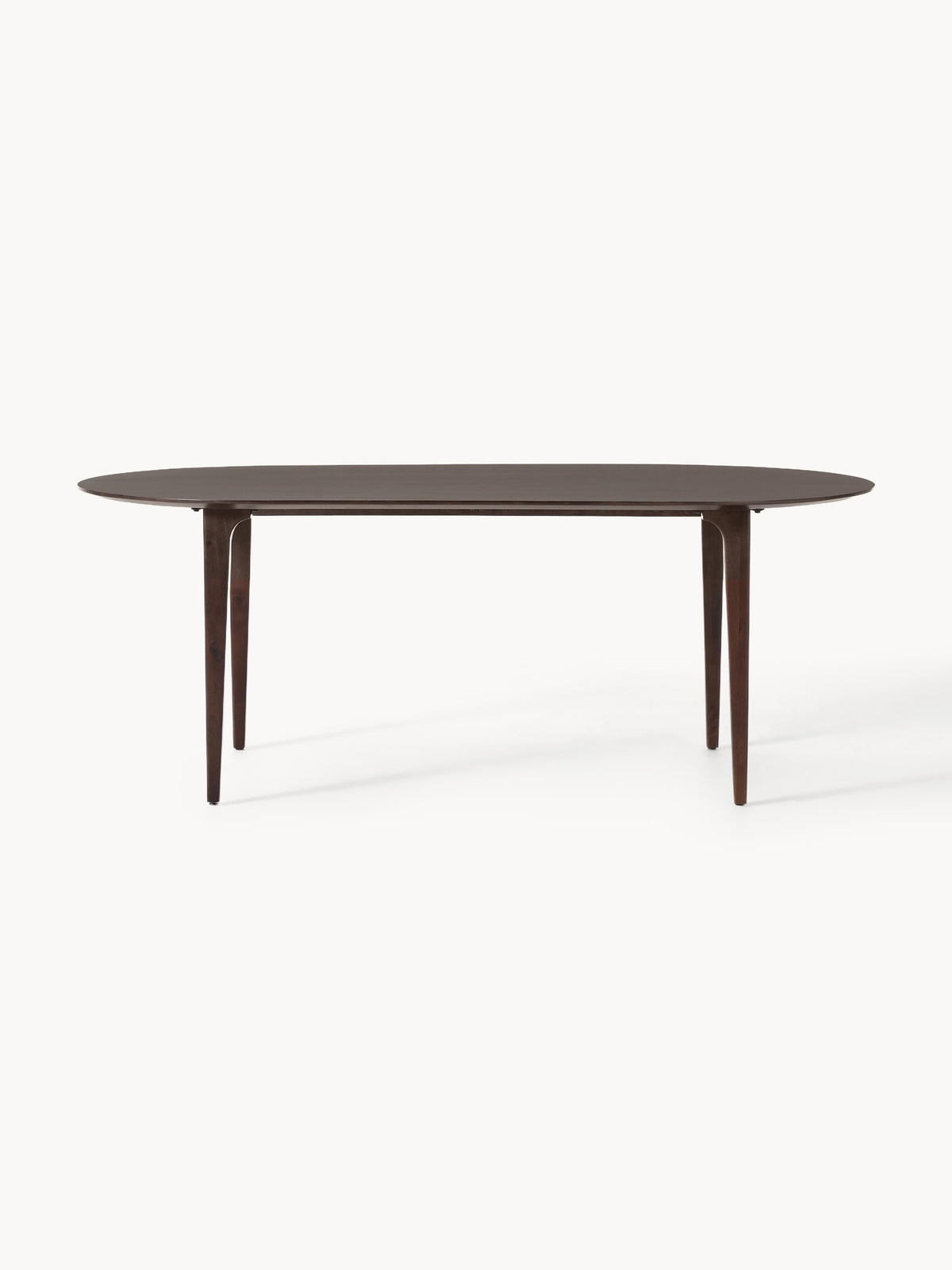 Warehamy Archie Mango Wood Oval Dining Table, 200 x 100 cm