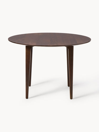 Warehamy Archie Mango Wood Round Dining Table, Ø 110 cm