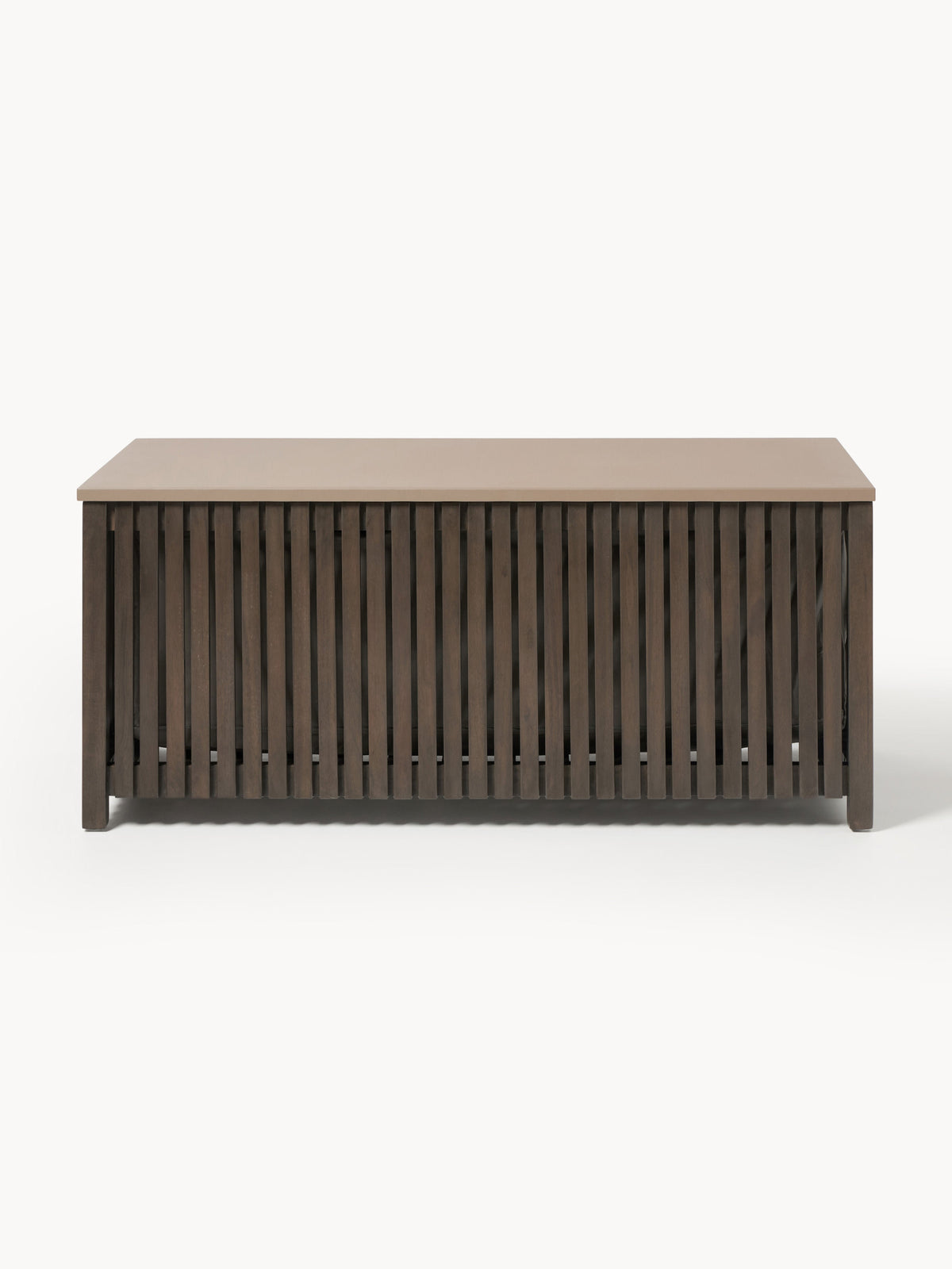Warehamy Arkin Acacia Wood Storage Box with Insert for the Garden, W 129 cm