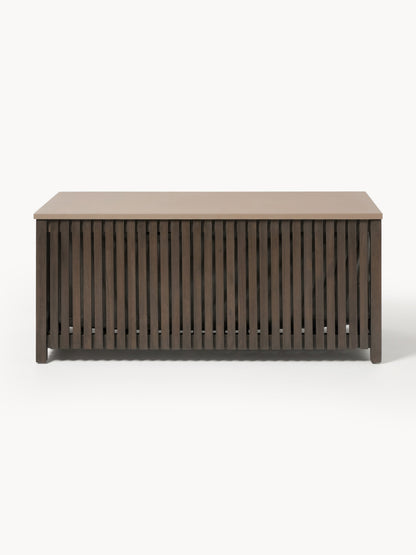Warehamy Arkin Acacia Wood Storage Box with Insert for the Garden, W 129 cm