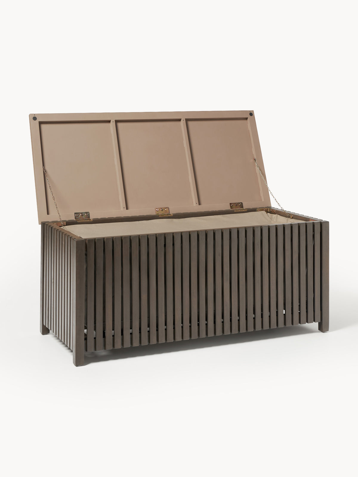 Warehamy Arkin Acacia Wood Storage Box with Insert for the Garden, W 129 cm
