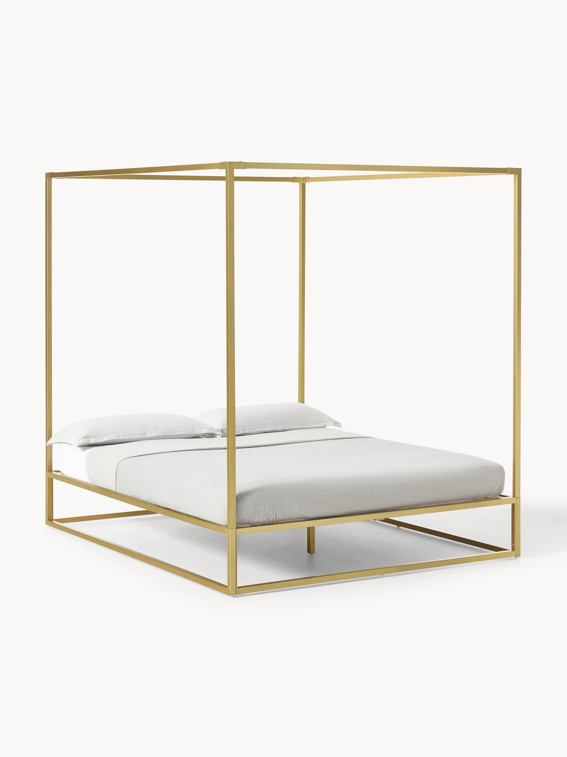 Warehamy Belle Bed in Metal, Four-Poster