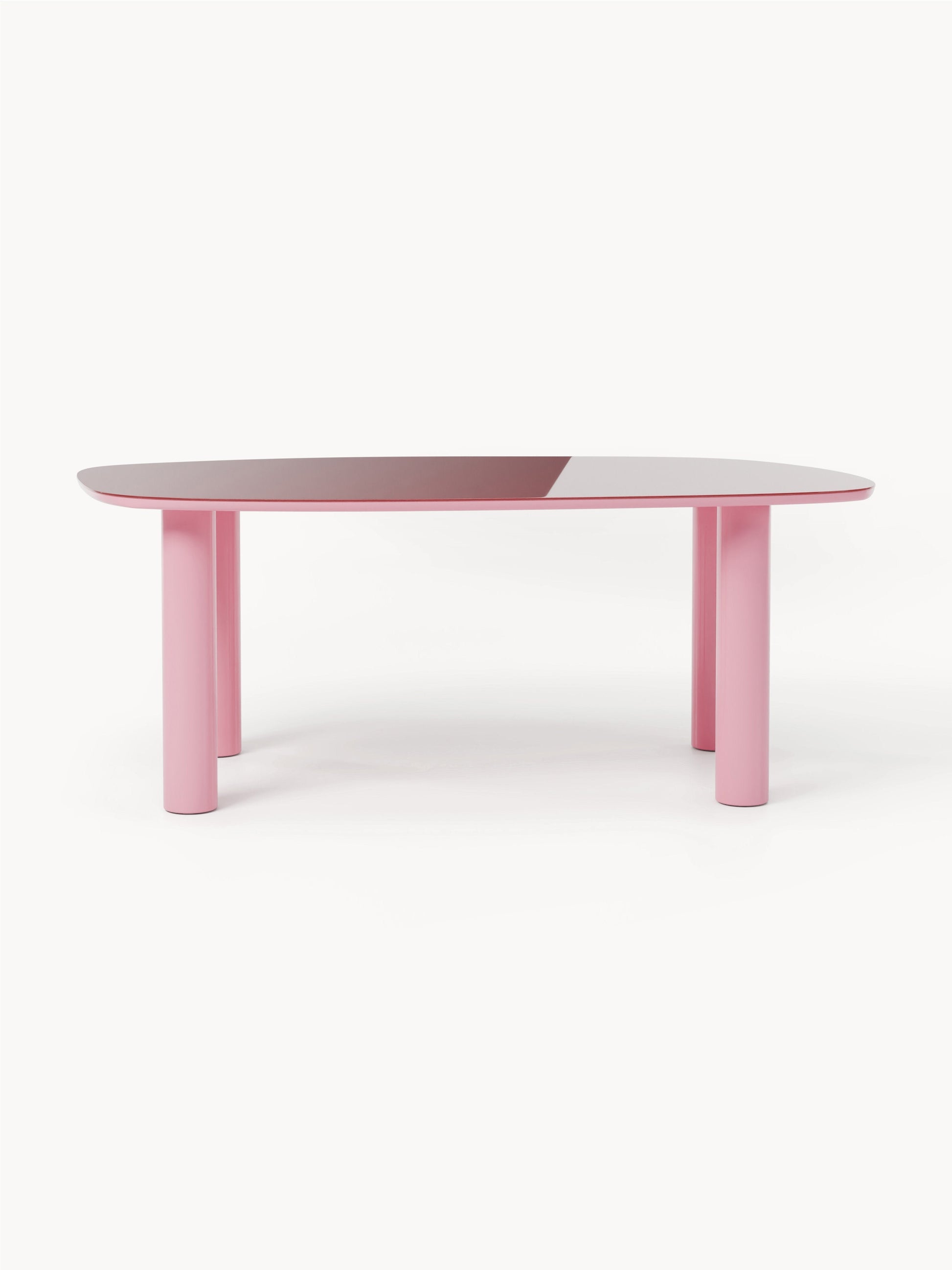 Warehamy Beni Glass-Top Organic Dining Table, 200 x 110 cm
