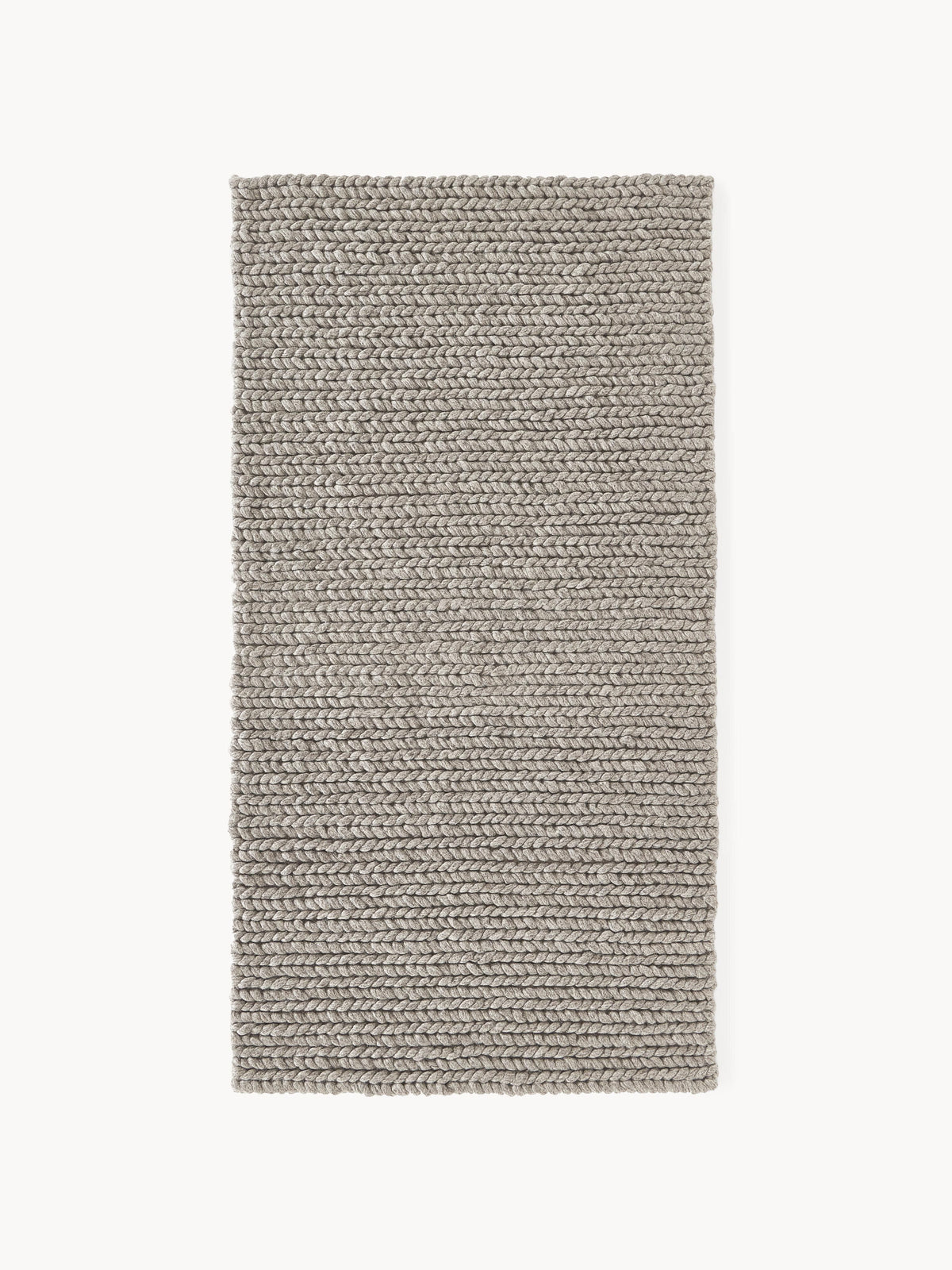 Warehamy Bruna Handmade Wool Rug, Braided Texture