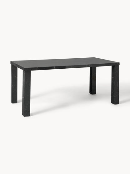 Warehamy Carl Marble-Look Dining Table, Size 180 x 90 cm