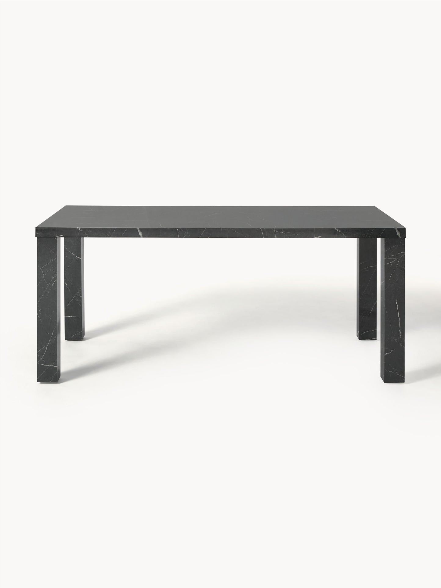 Warehamy Carl Marble-Look Dining Table, Size 180 x 90 cm