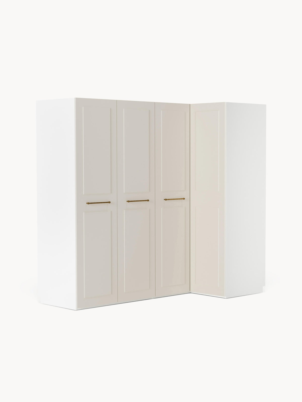 Warehamy Charlotte Corner Modular Wardrobe, 215 cm Wide, in Various Sizes