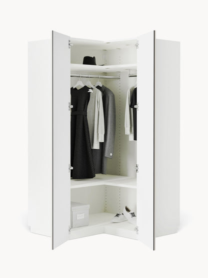 Warehamy Charlotte Corner Wardrobe, 115 cm Wide, Modular
