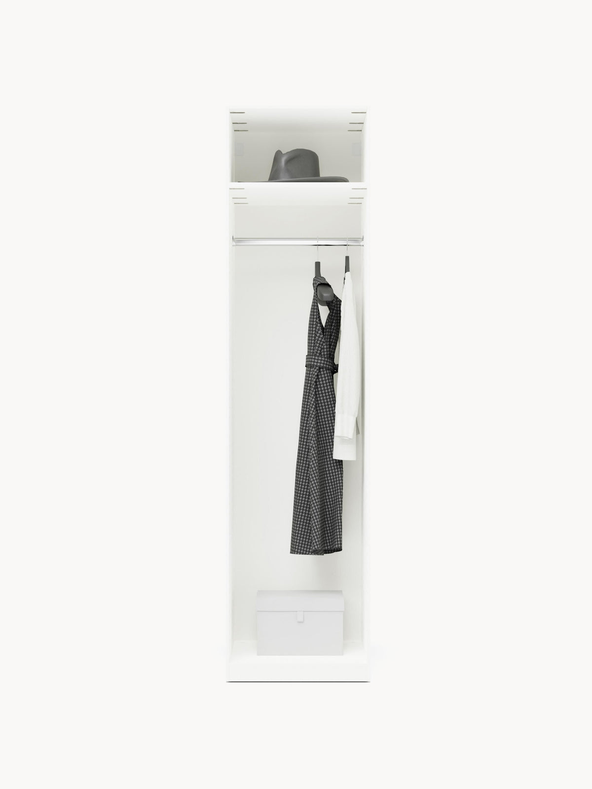 Warehamy Charlotte Hinged-Door Modular Wardrobe, 50 cm Wide, in Various Sizes