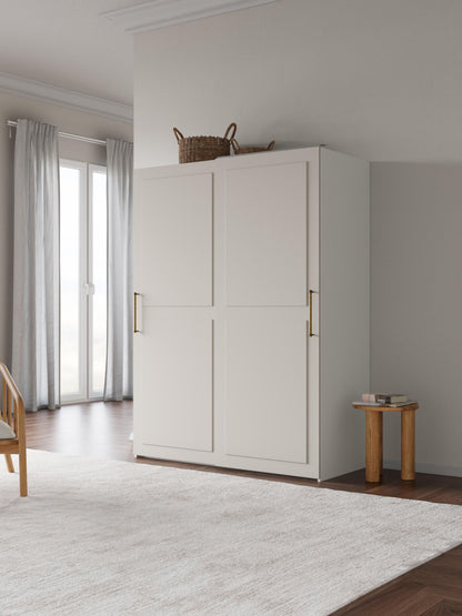 Warehamy Charlotte Sliding-Door Modular Wardrobe, 150 cm Wide, in Various Sizes