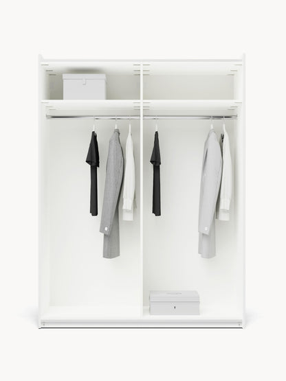 Warehamy Charlotte Sliding-Door Modular Wardrobe, 150 cm Wide, in Various Sizes