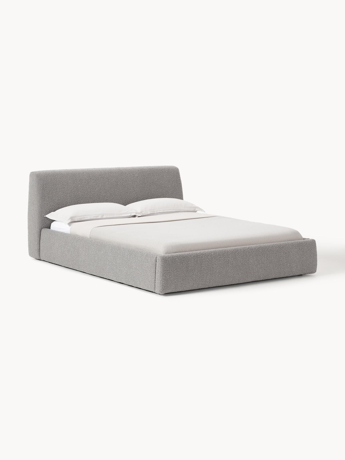 Warehamy Cloud Bouclé Bed with Storage, Upholstered