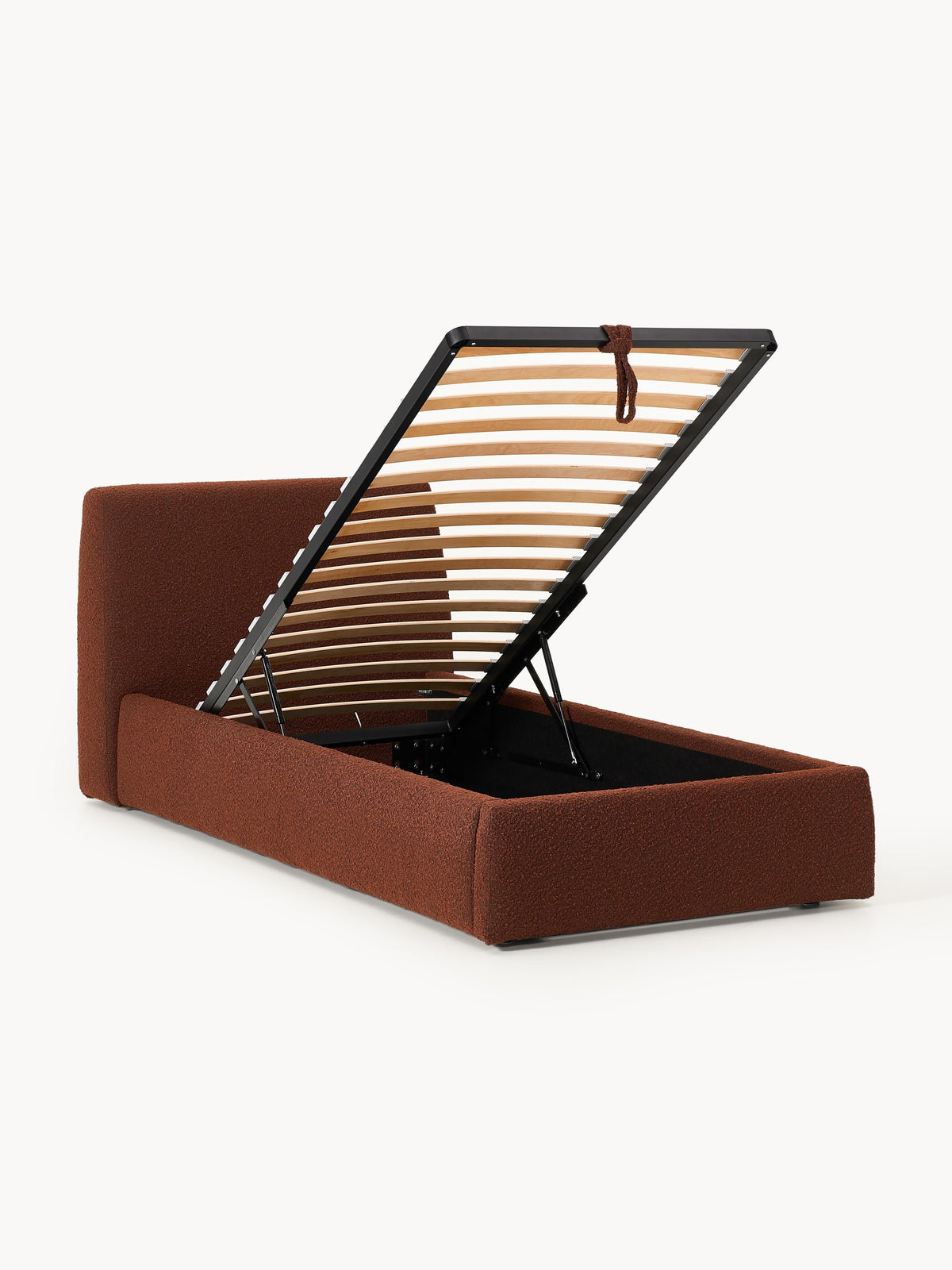 Warehamy Cloud Bouclé Single Storage Bed