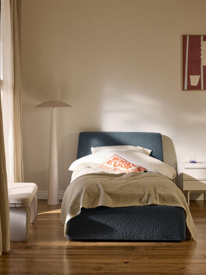 Warehamy Cloud Bouclé Single Storage Bed