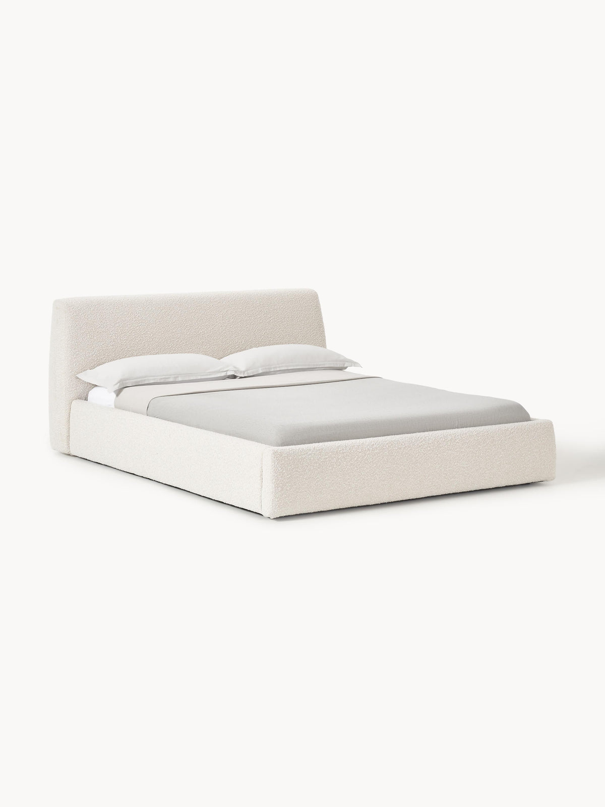 Warehamy Cloud Upholstered Bouclé Bed