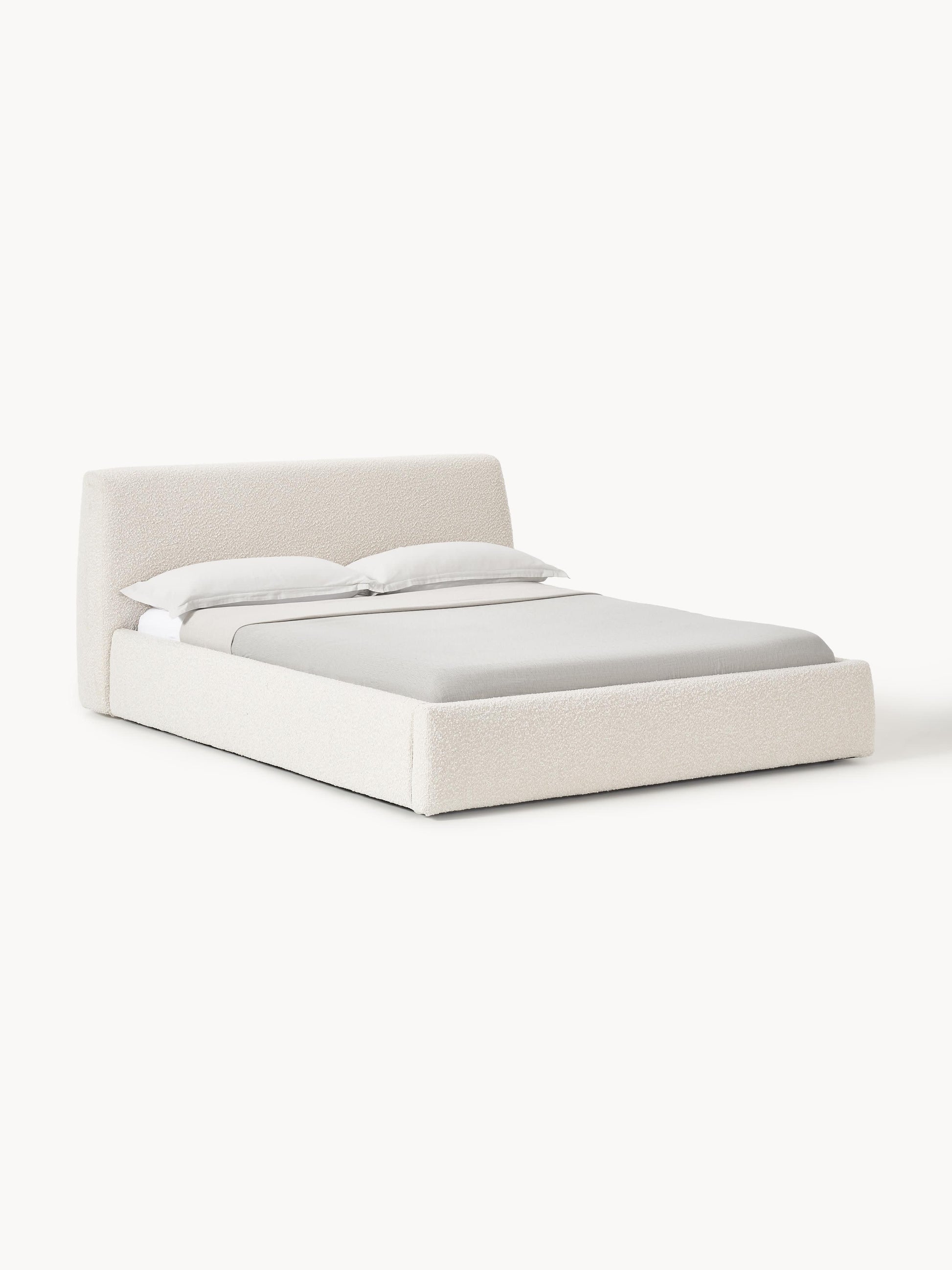 Warehamy Cloud Upholstered Bouclé Bed