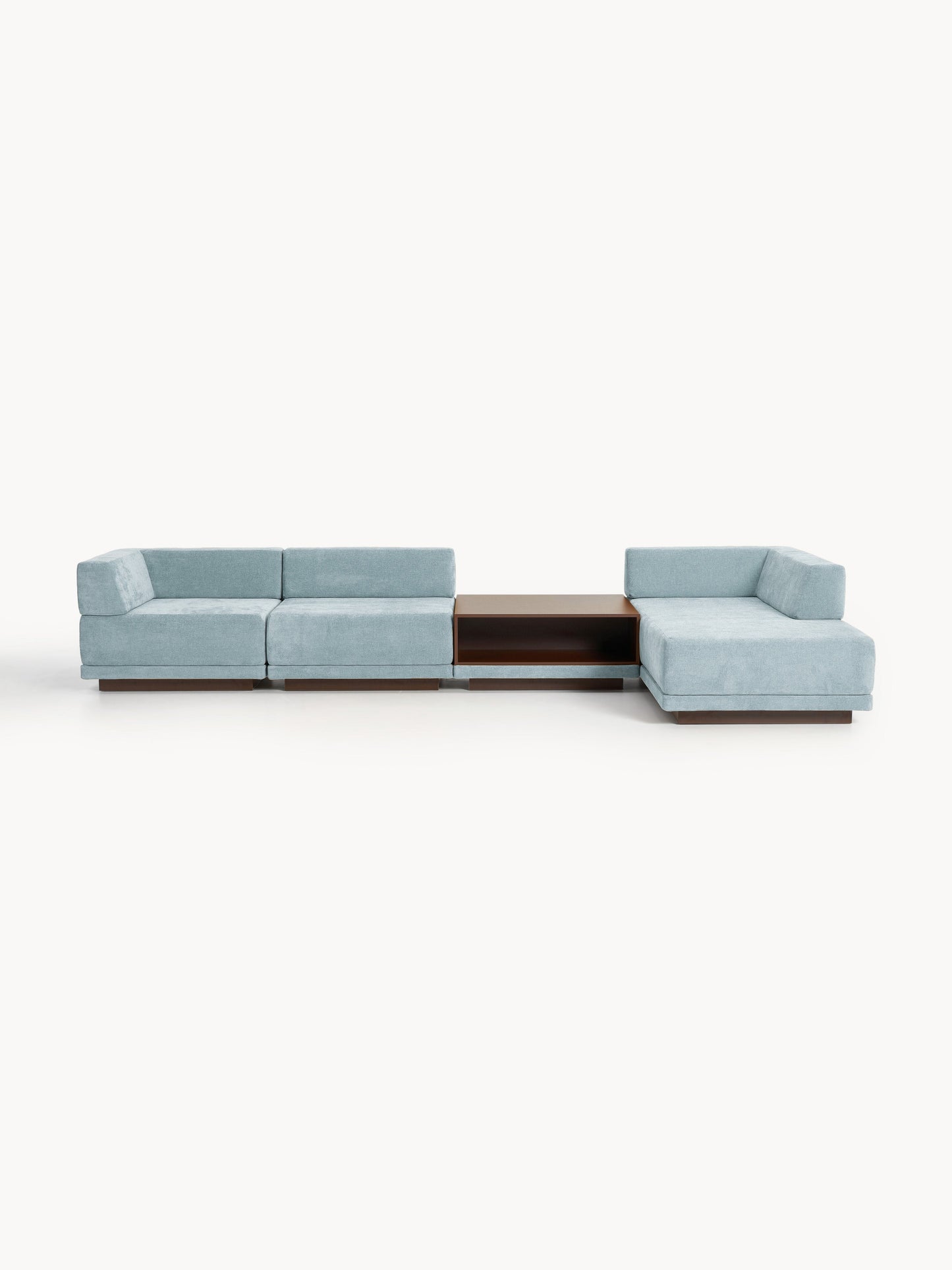 Warehamy Colin Corner Modular Sofa (4-Seater) with Coffee Table