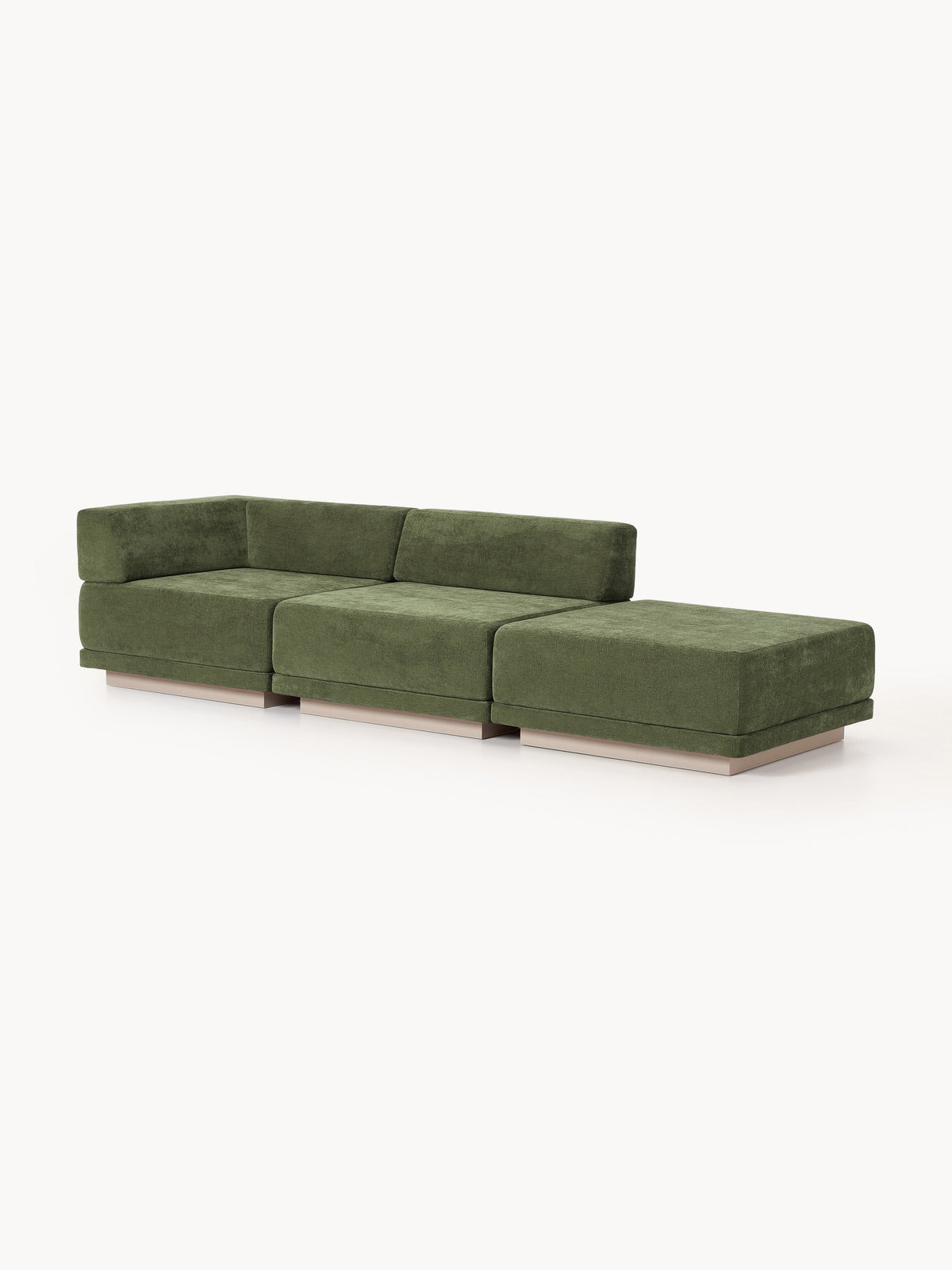 Warehamy Colin Modular Sofa, 4-Seater, with Ottoman