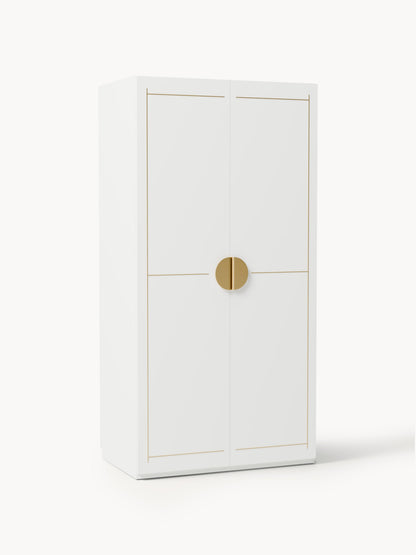 Warehamy Denise Hinged-Door Modular Wardrobe, 100 cm Wide, in Various Sizes