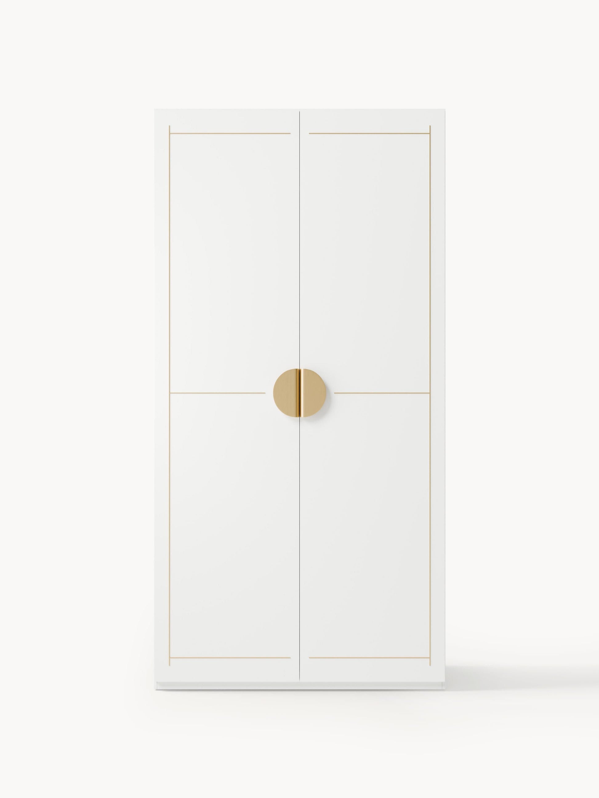 Warehamy Denise Hinged-Door Modular Wardrobe, 100 cm Wide, in Various Sizes