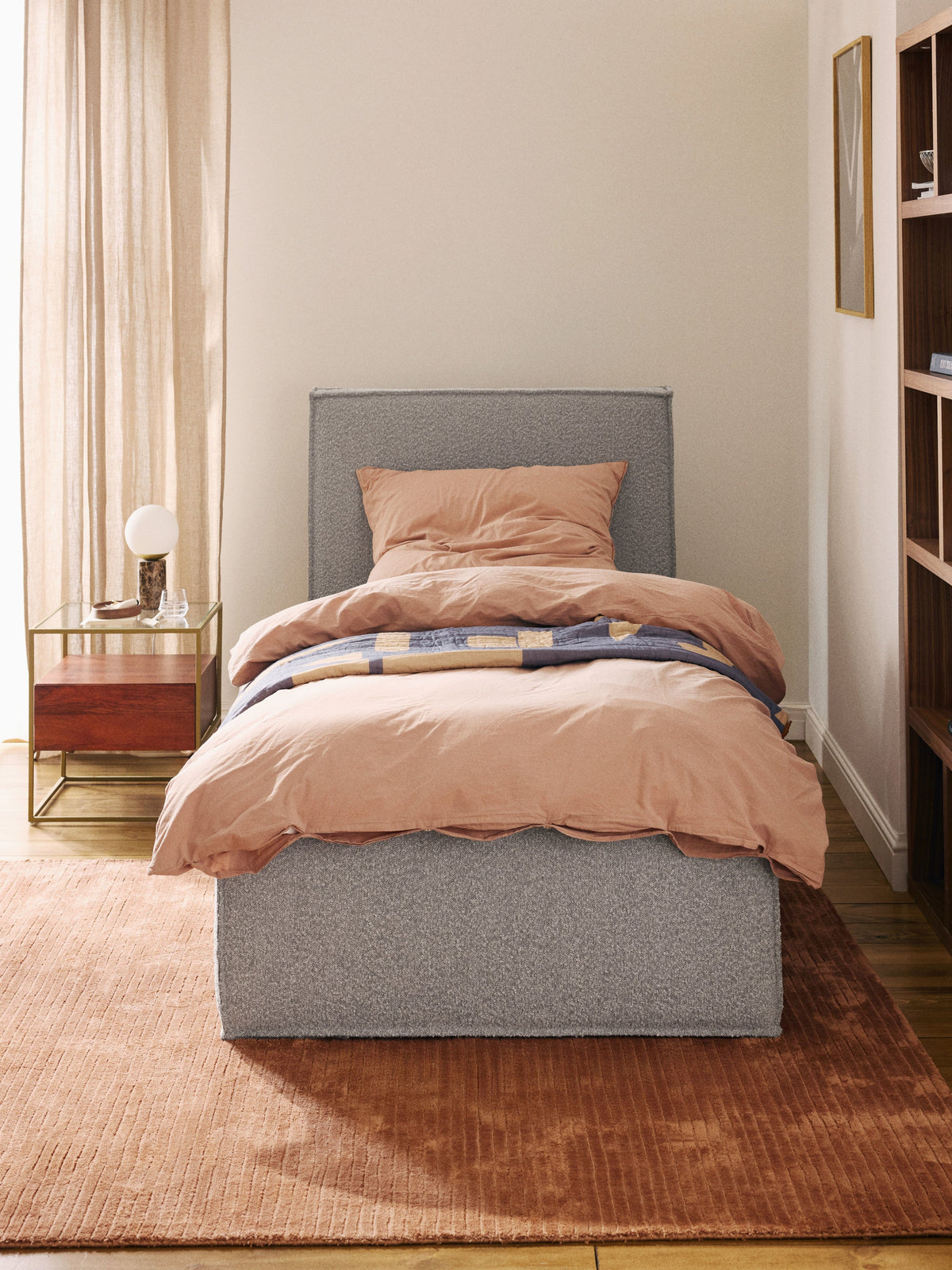 Warehamy Dream Single Bouclé Bed