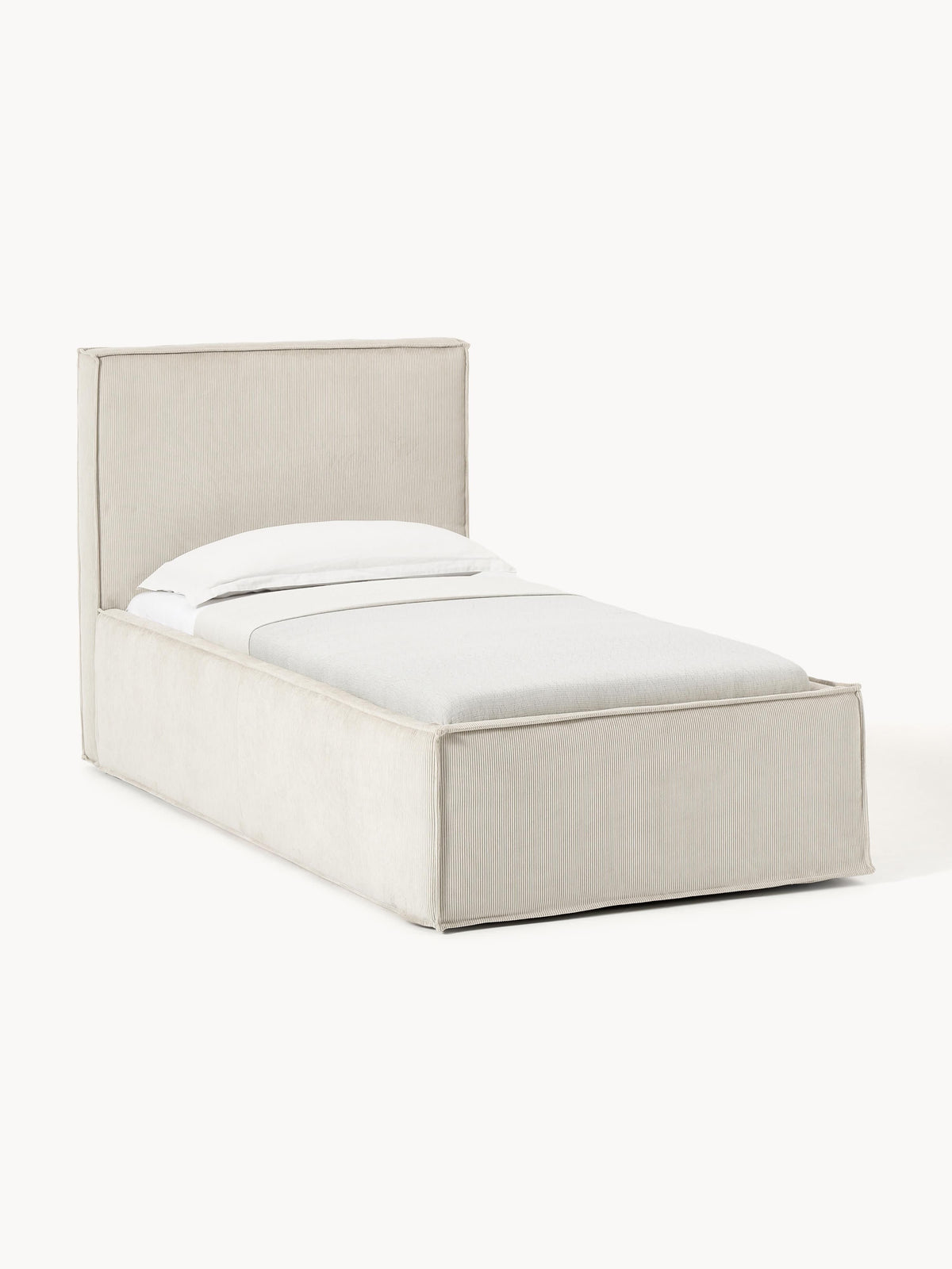 Warehamy Dream Single Corduroy Bed with Storage