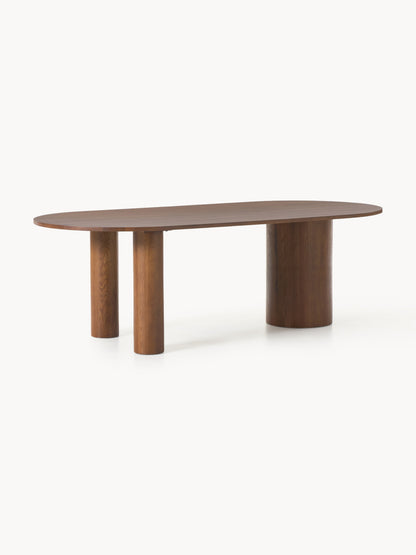Warehamy Dunia Oak Oval Dining Table, in Various Sizes