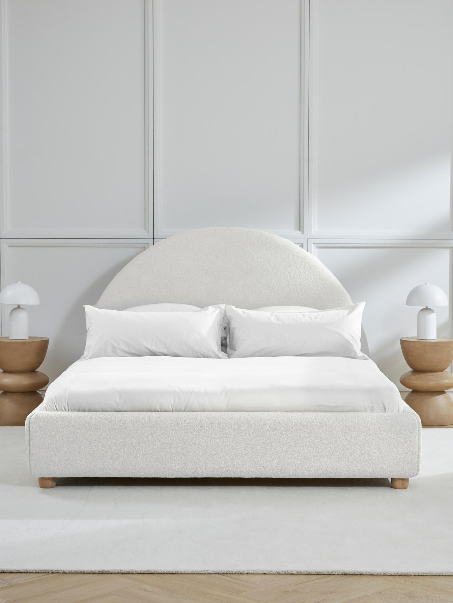 Warehamy Ebba Storage Bed, Upholstered in Teddy