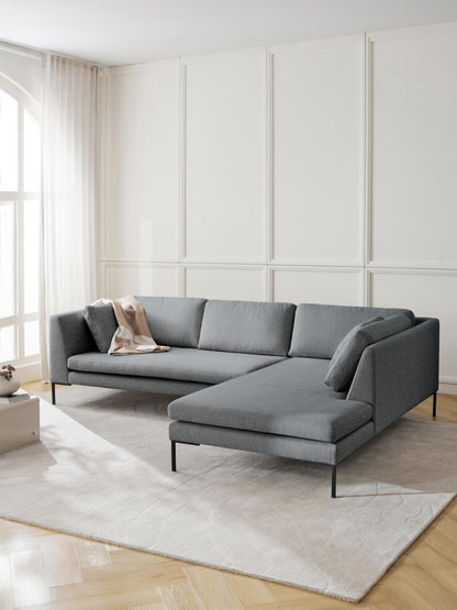 Warehamy Emma Sofa, Corner, with Metal Legs