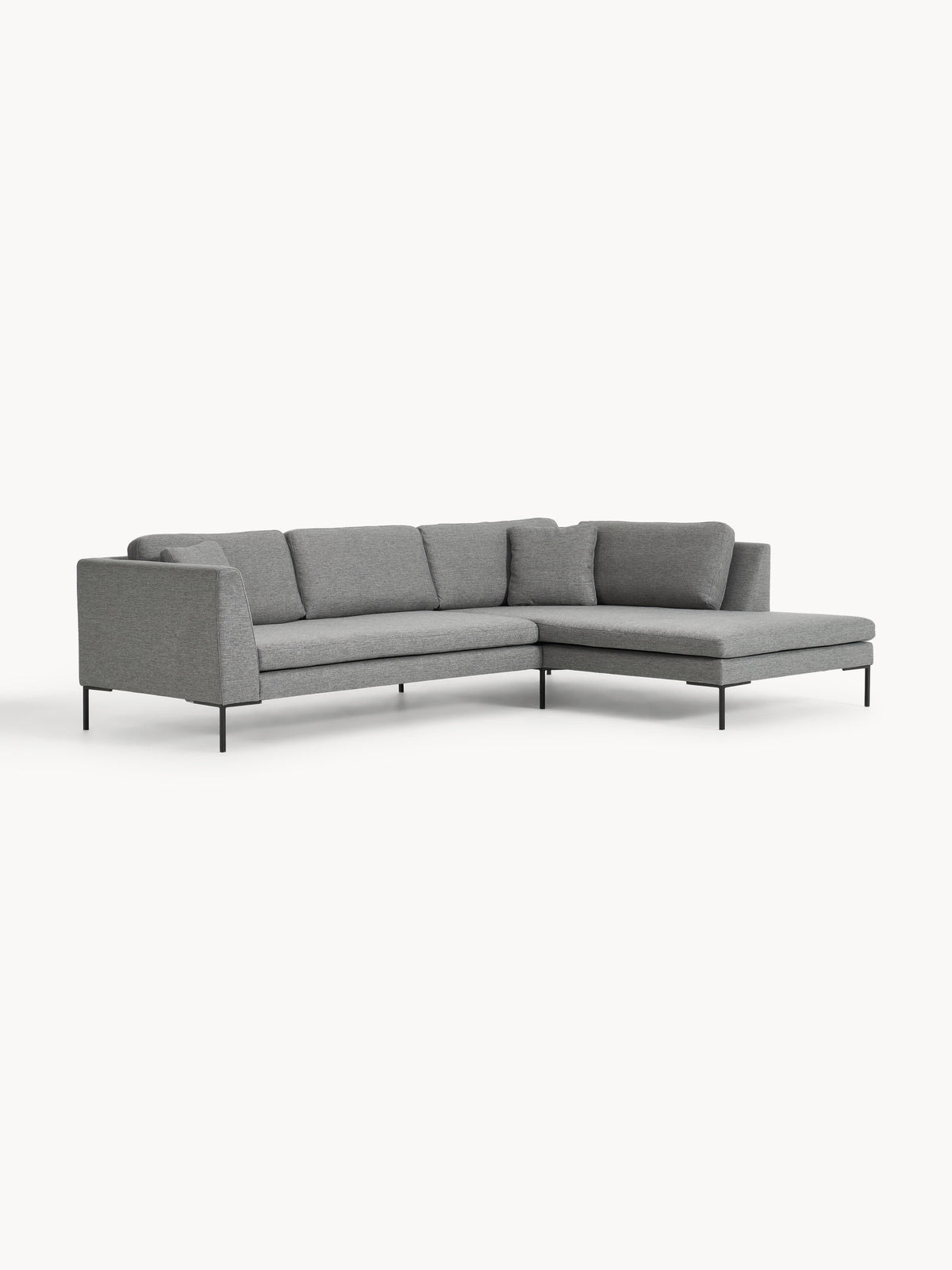 Warehamy Emma Sofa, Corner, with Metal Legs