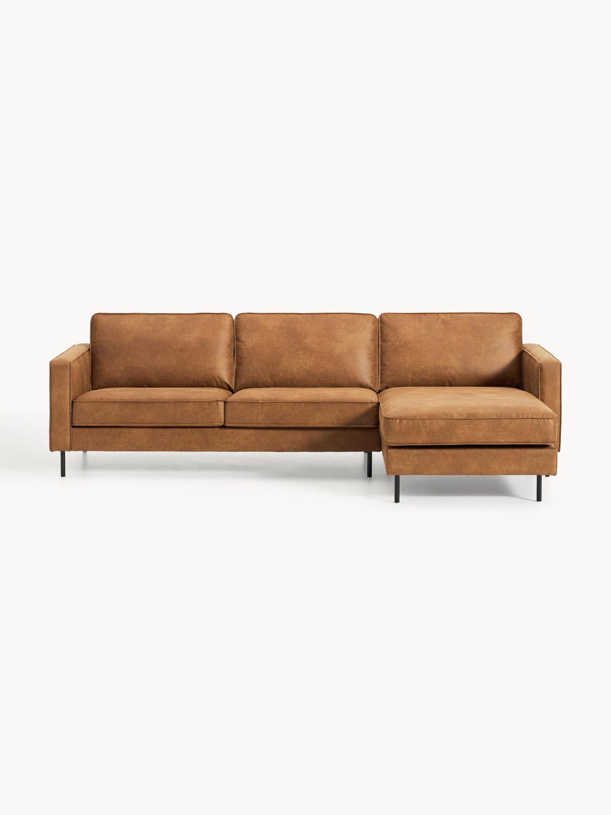 Warehamy Hunter 3-Seater Leather Corner Sofa