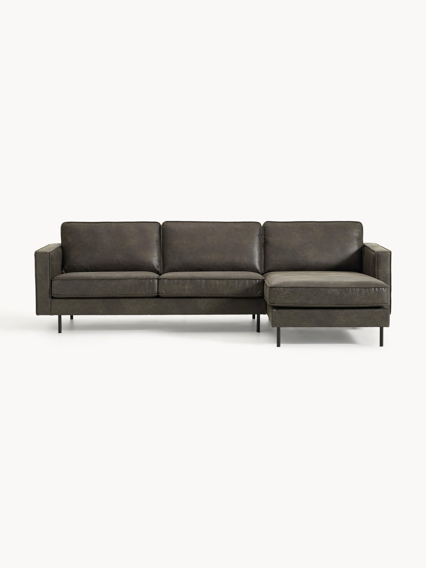 Warehamy Hunter 3-Seater Leather Corner Sofa