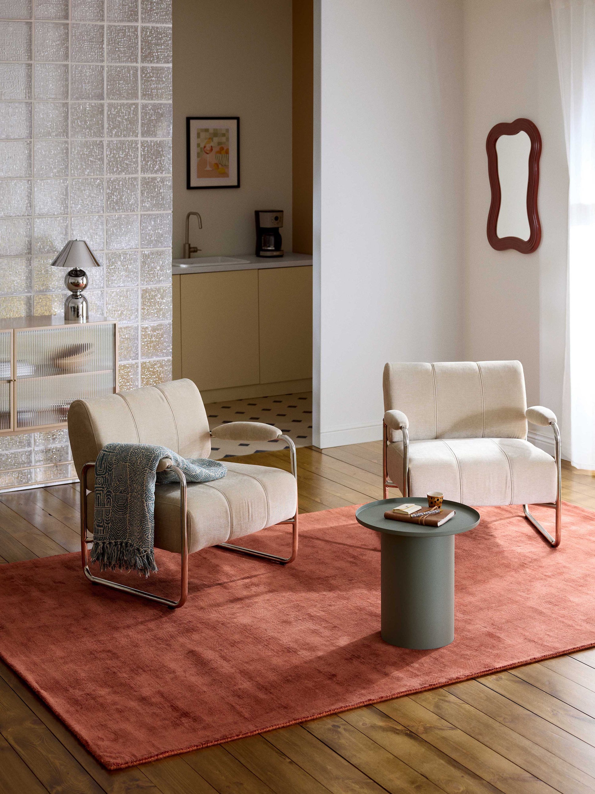 Warehamy Jane Viscose Hand-Woven Rug