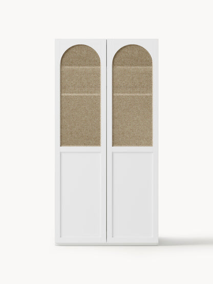 Warehamy Jeanne Hinged-Door Modular Wardrobe, 100 cm Wide, in Various Sizes