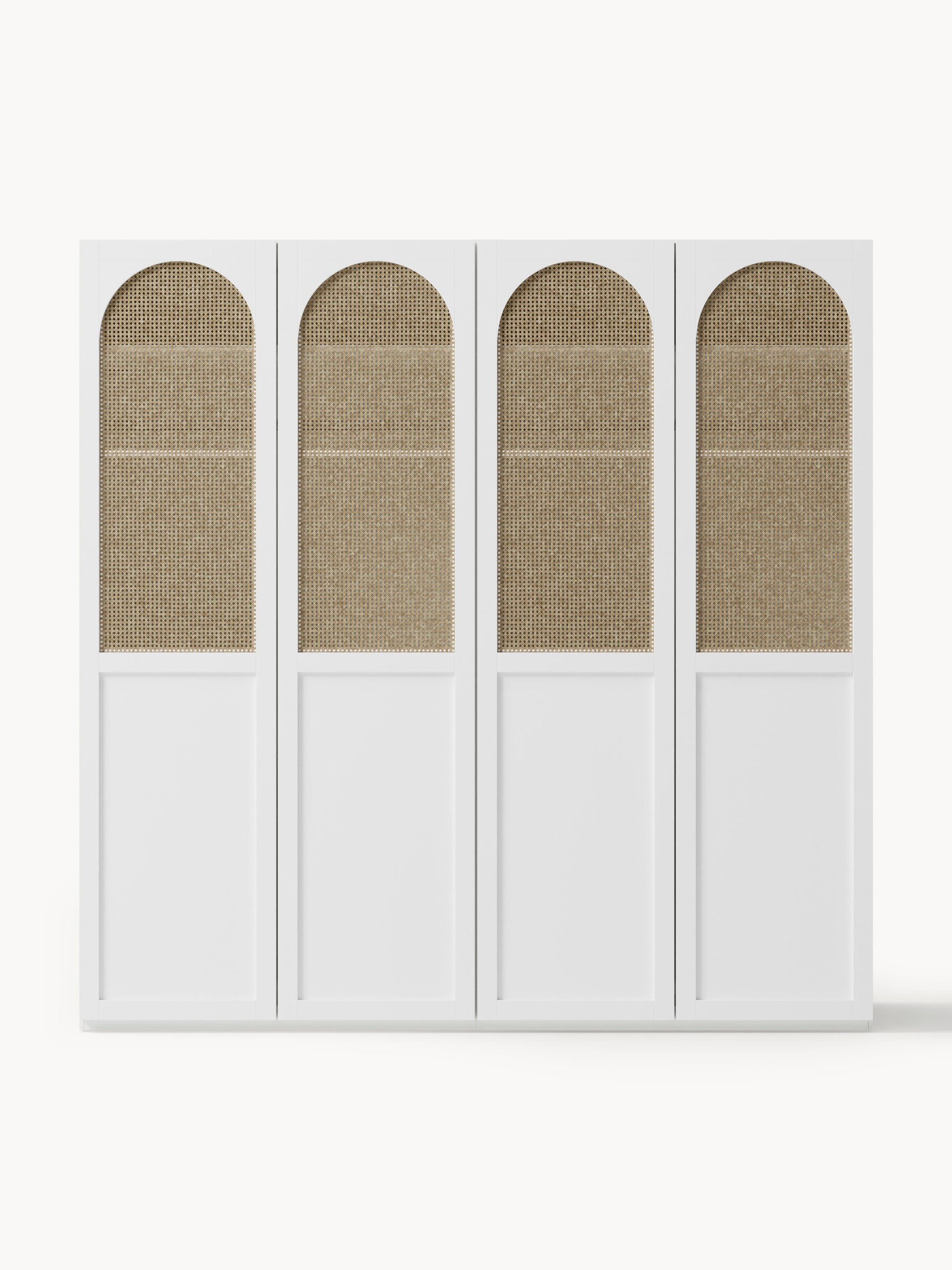 Warehamy Jeanne Hinged-Door Modular Wardrobe, 200 cm Wide, in Various Sizes