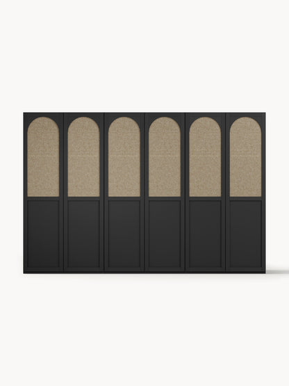 Warehamy Jeanne Hinged-Door Modular Wardrobe, 300 cm Wide, in Various Sizes