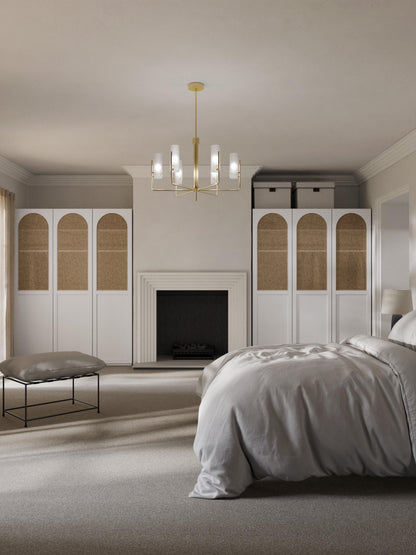 Warehamy Jeanne Hinged-Door Modular Wardrobe, 50 cm Wide, in Various Sizes