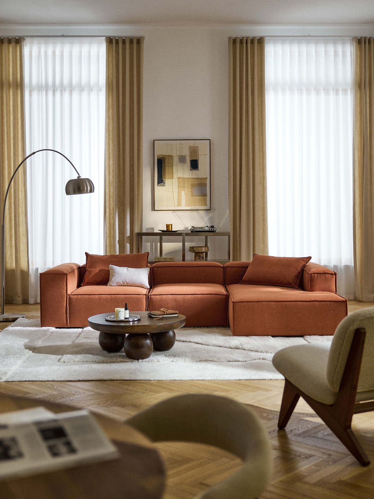 Warehamy Lennon 4-Seater Corner Sofa, Modular