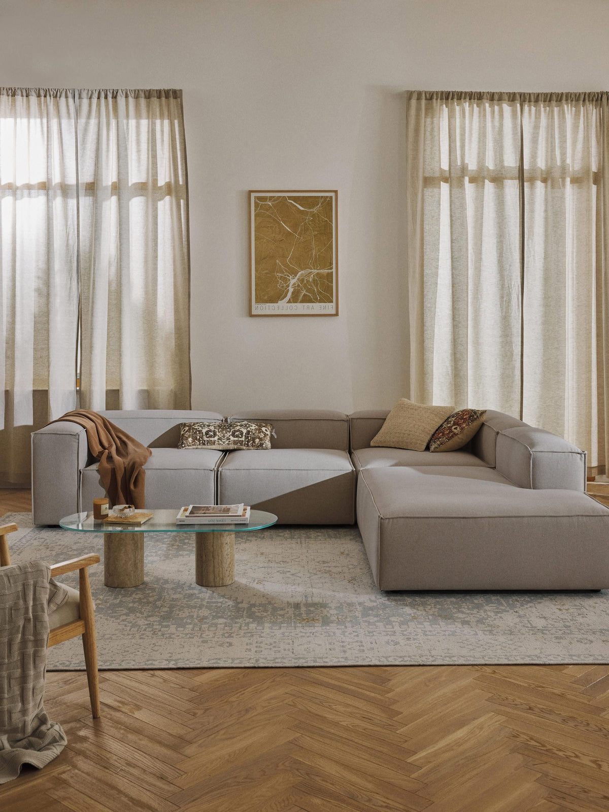 Warehamy Lennon 4-Seater Modular XL Corner Sofa