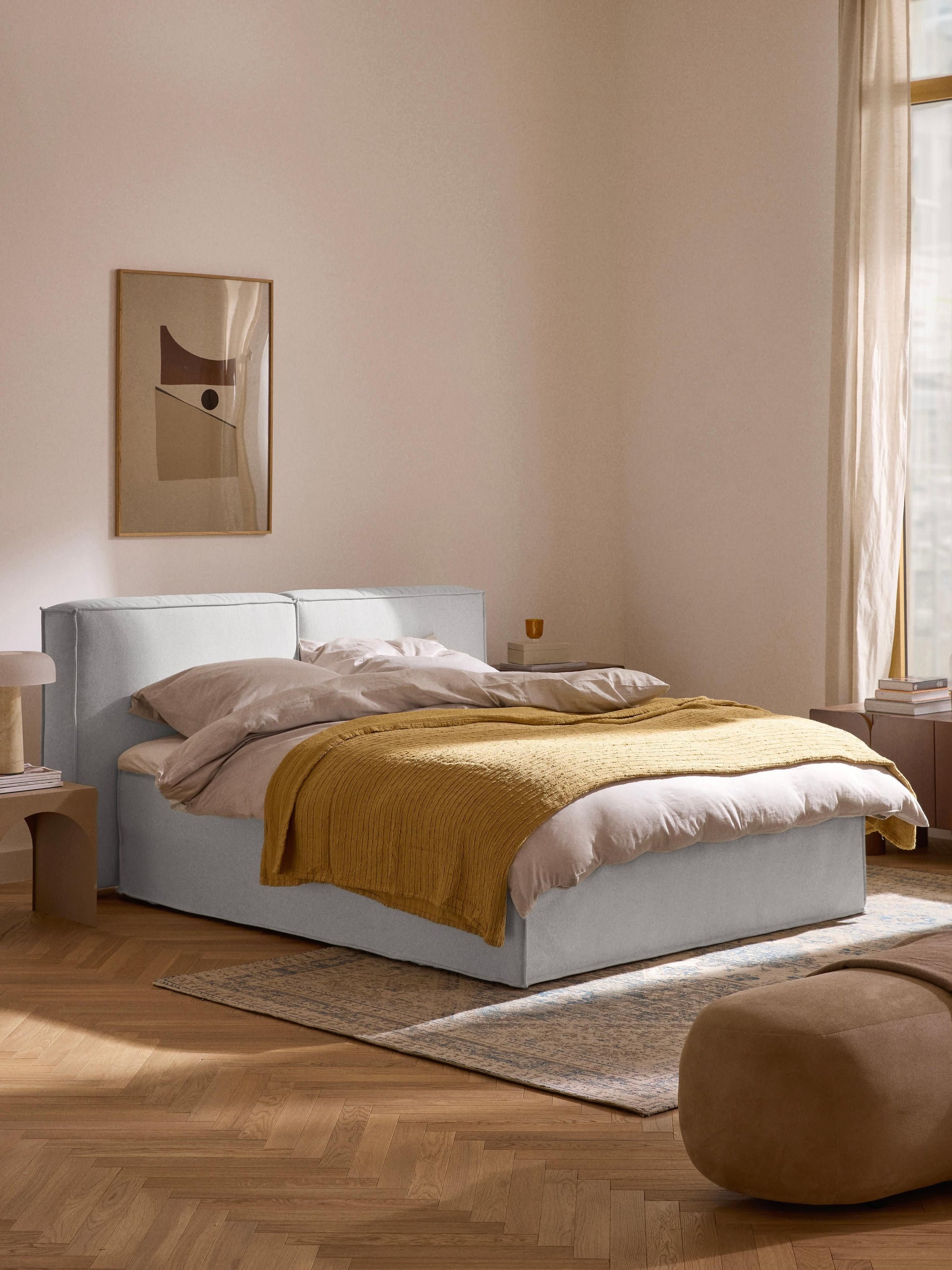 Warehamy Lennon Bed Frame, Box Spring