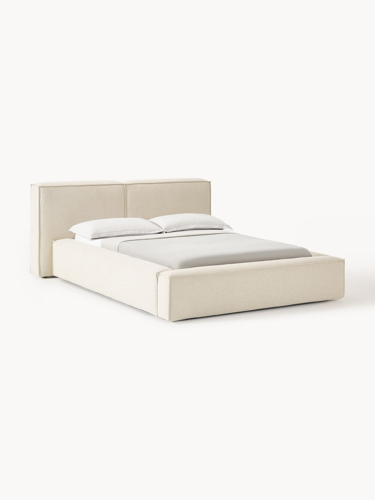 Warehamy Lennon Bed, Upholstered, with Storage