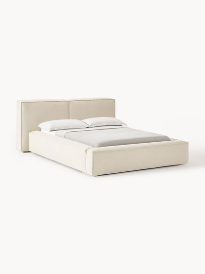 Warehamy Lennon Bed, Upholstered, with Storage