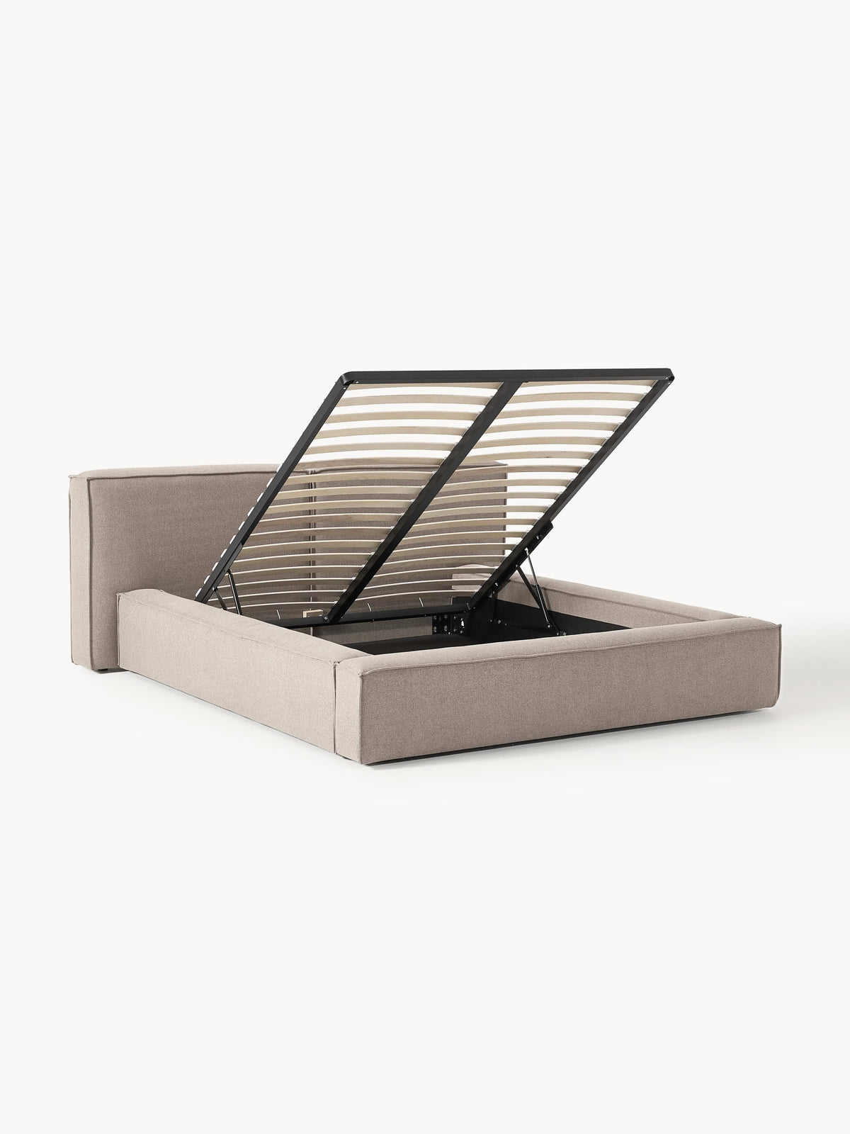 Warehamy Lennon Bed, Upholstered, with Storage