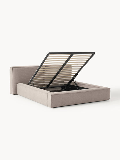 Warehamy Lennon Bed, Upholstered, with Storage