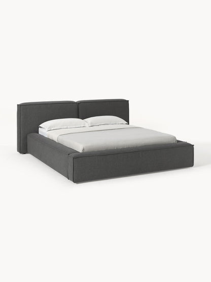 Warehamy Lennon Bed, Upholstered, with Storage